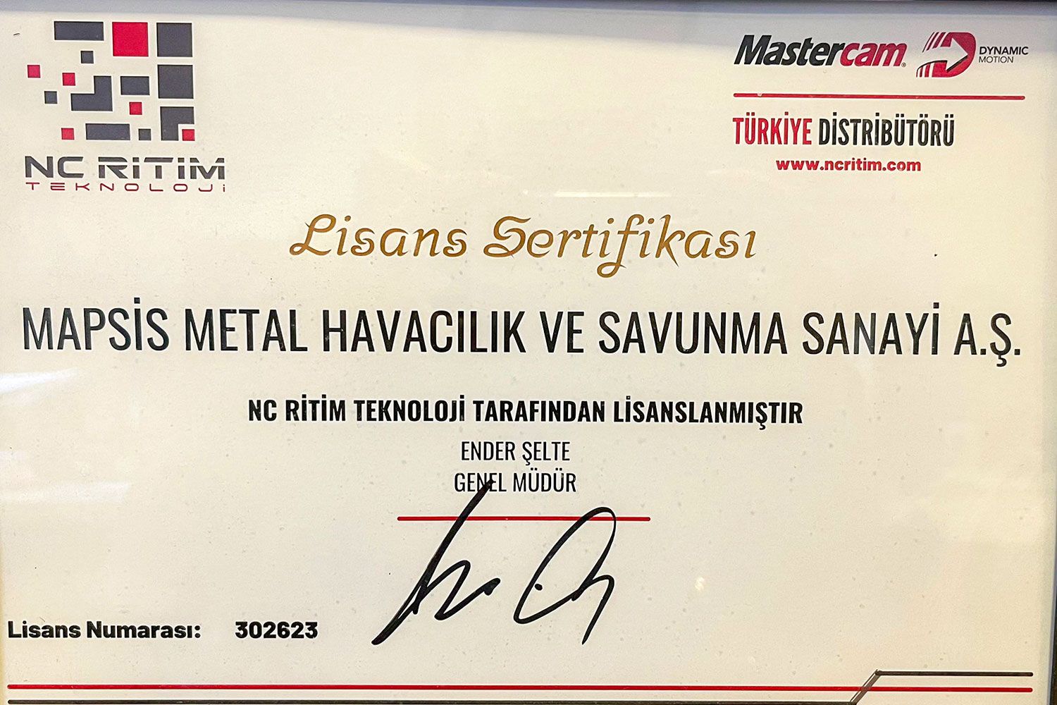Mastercam sertifikası
